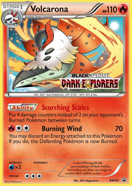 Volcarona BW40 BW Black Star Promos Pokesingles