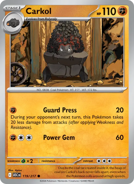 Carkol 119 Ascended Heroes Pokesingles