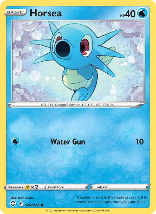 Horsea 20 Shining Fates Pokesingles
