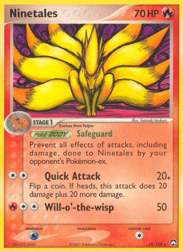 Ninetales 19 Power Keepers Pokesingles