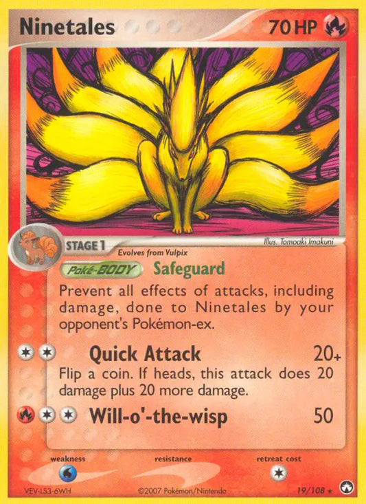Ninetales 19 Power Keepers Pokesingles