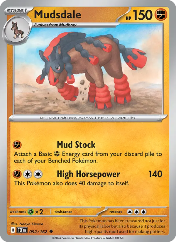 Mudsdale 92 Temporal Forces Pokesingles
