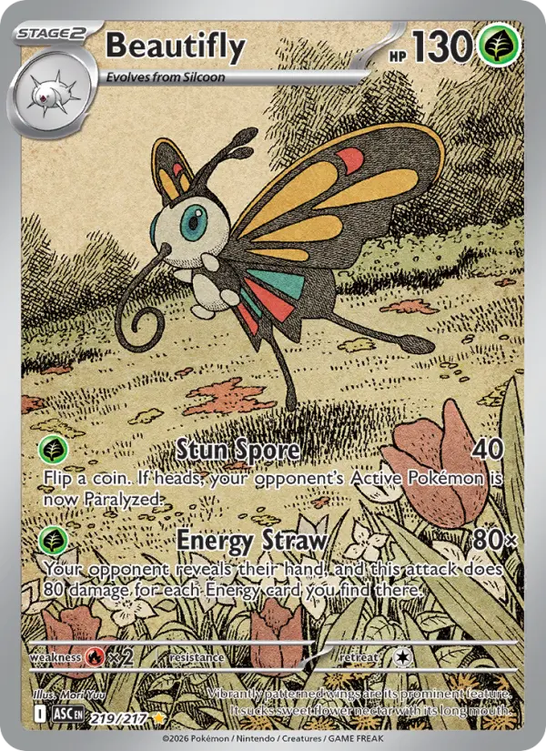 Beautifly 219 Ascended Heroes Pokesingles