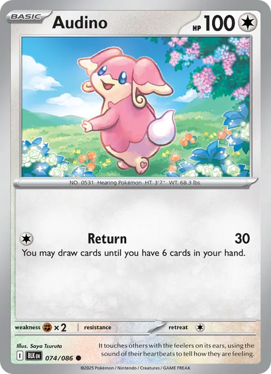 Audino 74 Black Bolt Pokesingles