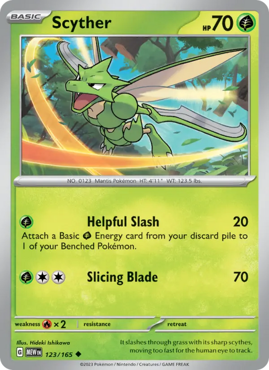 Scyther 123 151 Pokesingles