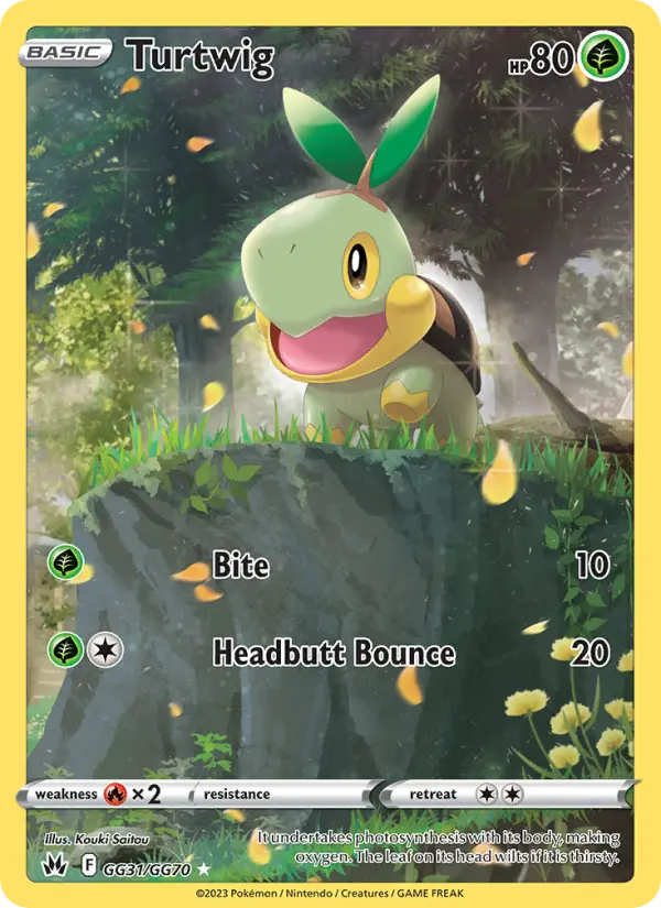 Turtwig GG31 Crown Zenith Pokesingles