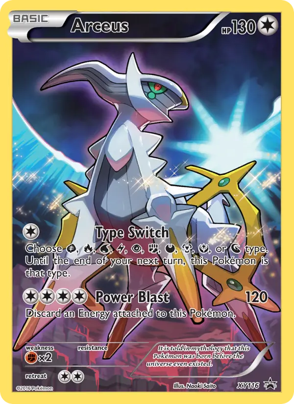 Arceus XY116 XY Black Star Promos Pokesingles