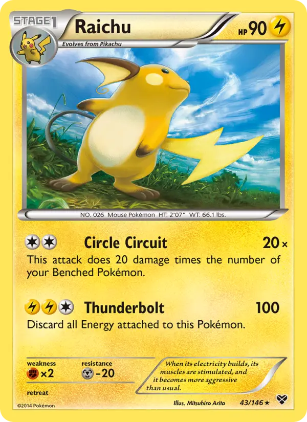 Raichu 43 XY Pokesingles