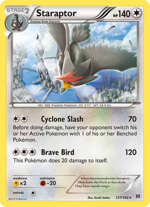 Staraptor 127 BREAKthrough Pokesingles