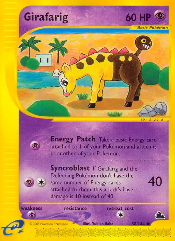 Girafarig 58 Skyridge Pokesingles