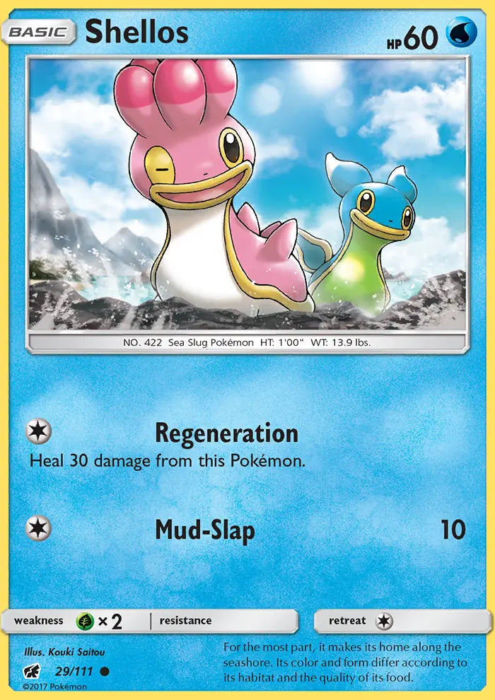 Shellos 29 Crimson Invasion Pokesingles