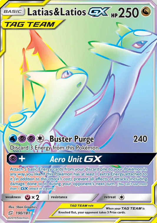 Latias & Latios GX 190 Team Up Pokesingles