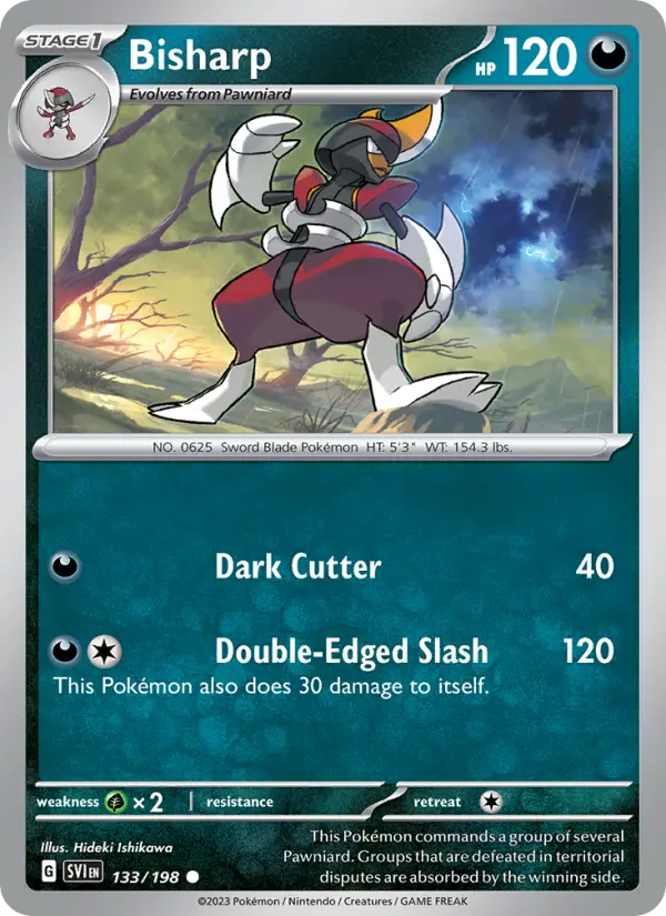 Bisharp 133 Scarlet & Violet Pokesingles
