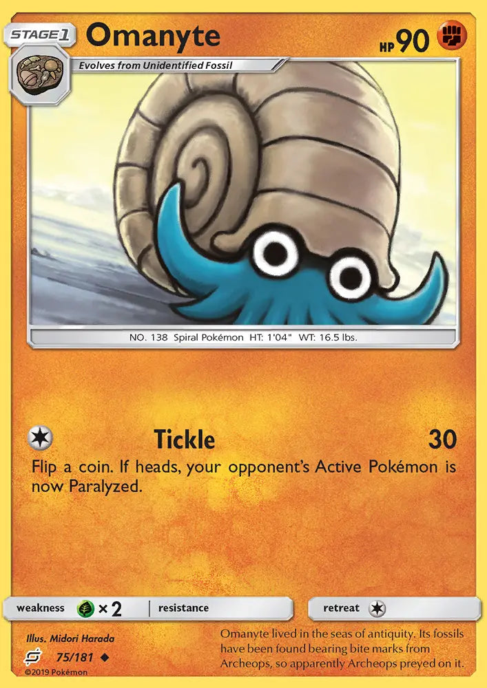 Omanyte 75 Team Up Pokesingles