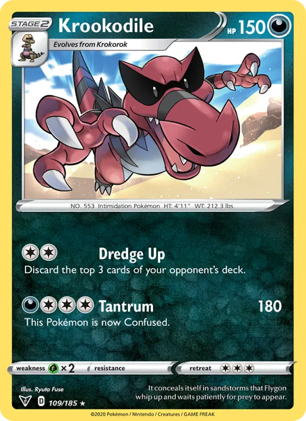 Krookodile 109 Vivid Voltage Pokesingles