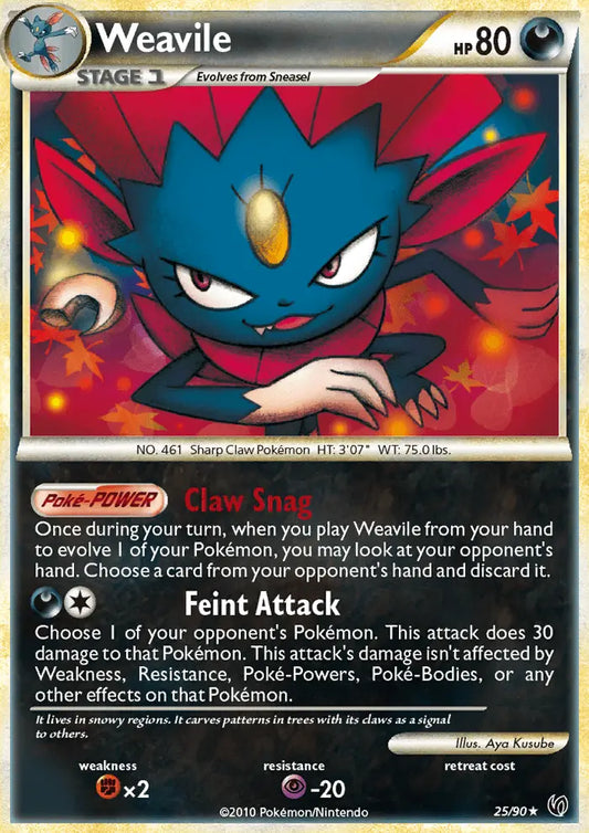 Weavile 25 Undaunted Pokesingles