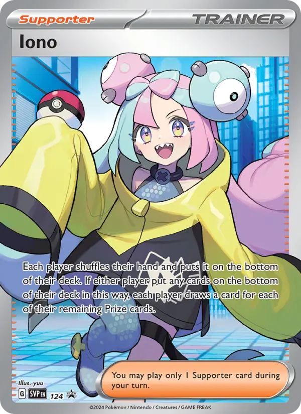 Iono 124 SVP Black Star Promos Pokesingles