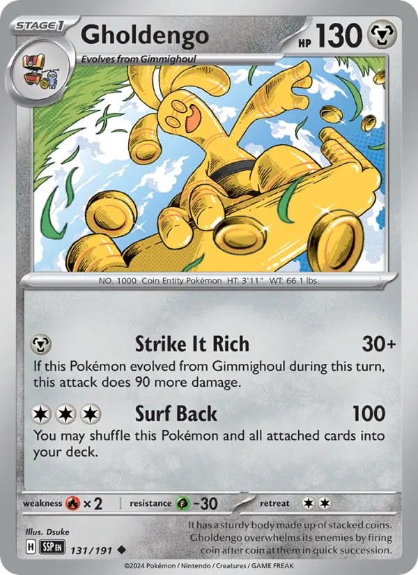 Gholdengo 131 Surging Sparks Pokesingles