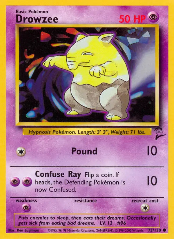 Drowzee 73 Base Set 2 Pokesingles