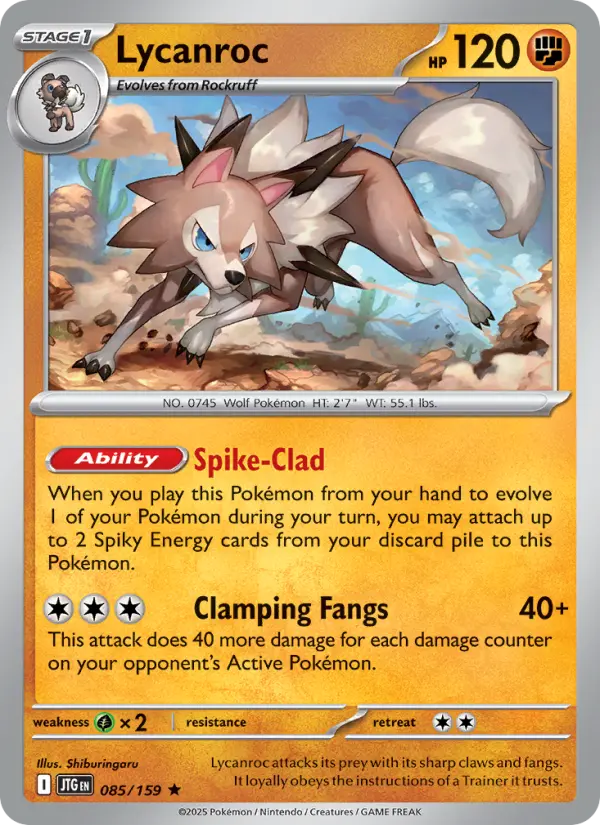 Lycanroc 85 Journey Together Pokesingles