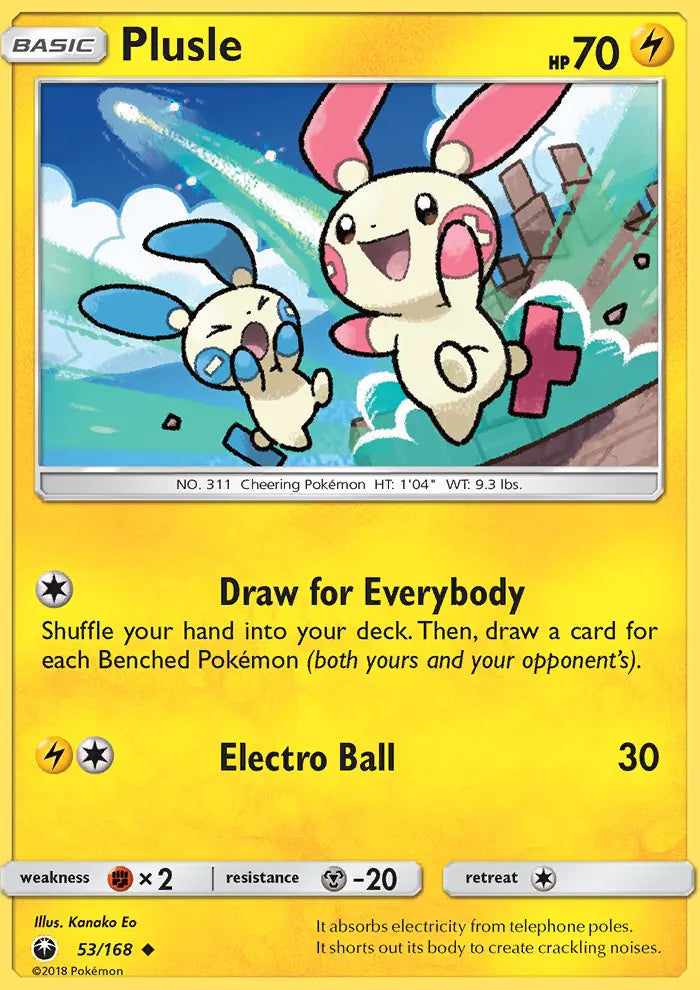 Plusle 53 Celestial Storm Pokesingles