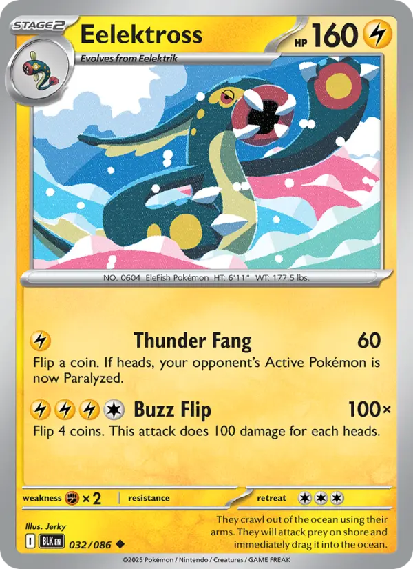 Eelektross 32 Black Bolt Pokesingles