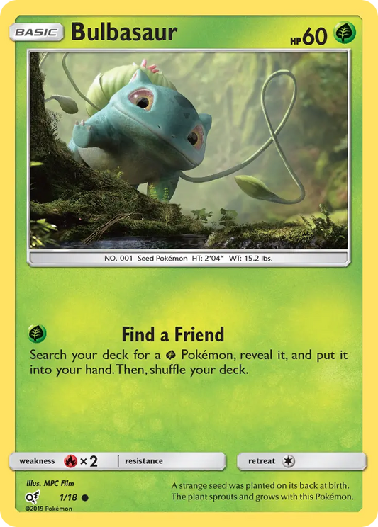 Bulbasaur 1 Detective Pikachu Pokesingles