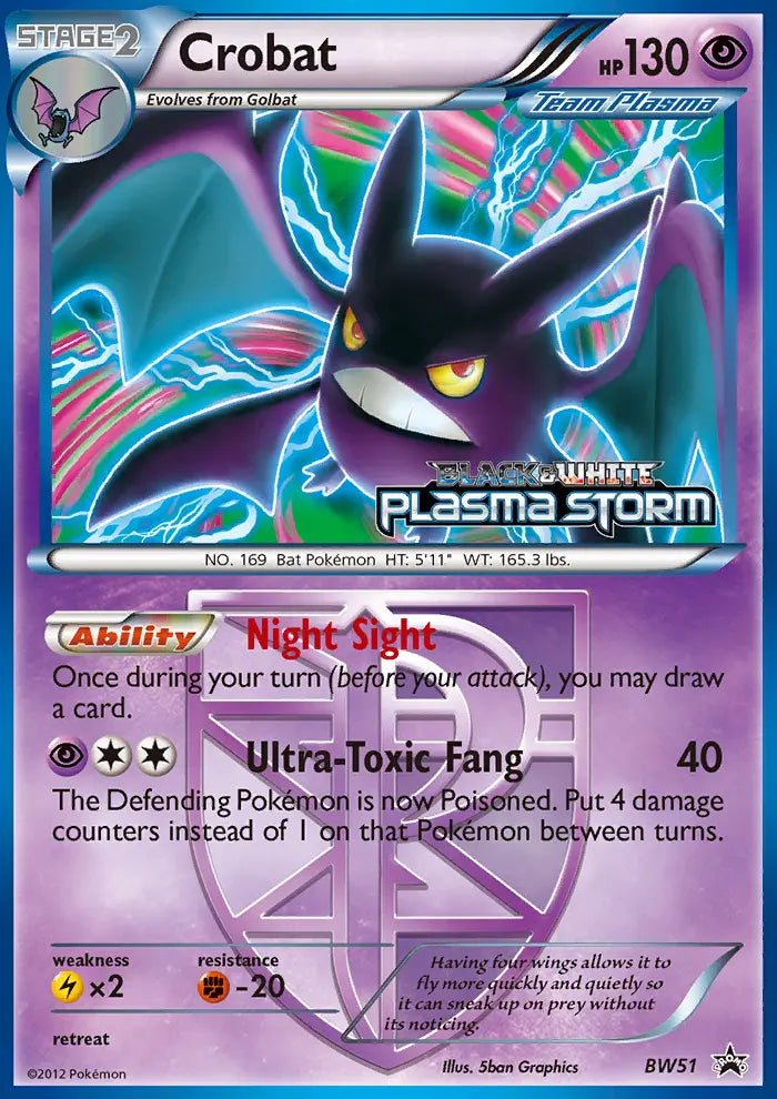 Crobat BW51 BW Black Star Promos Pokesingles