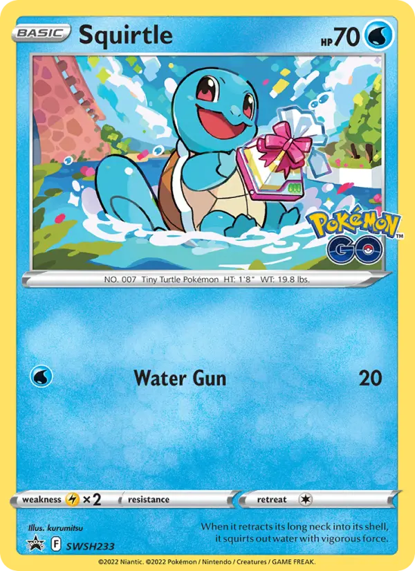 Squirtle SWSH233 SWSH Black Star Promos Pokesingles