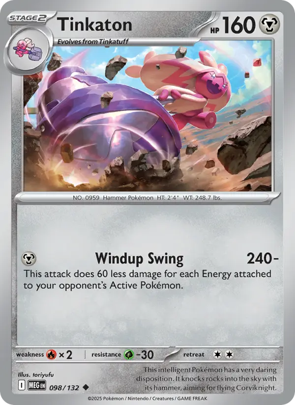 Tinkaton 98 Mega Evolution Pokesingles