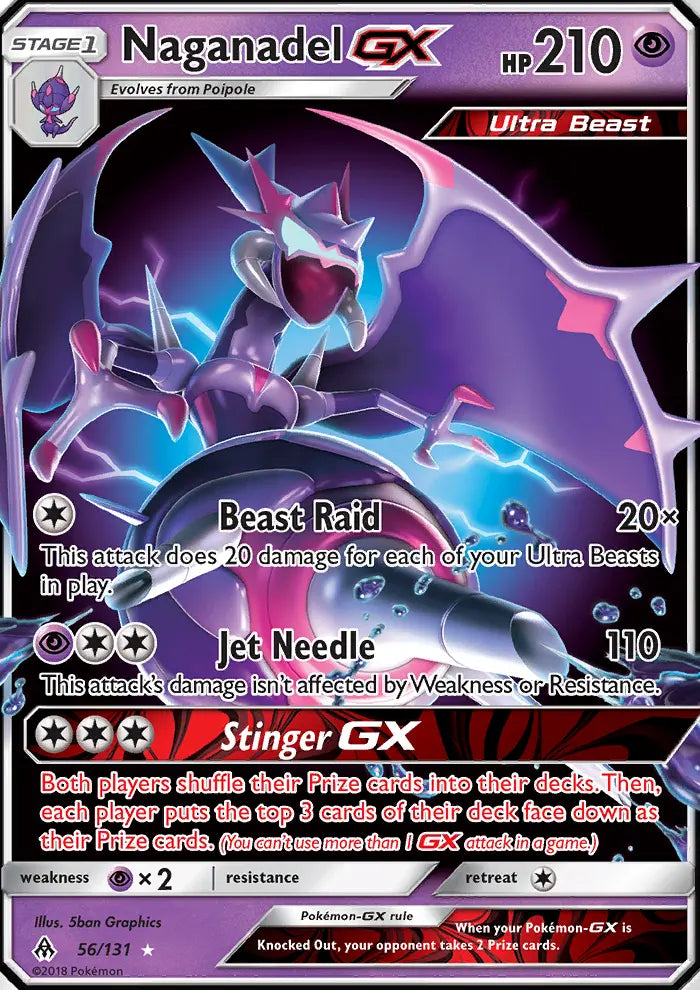 Naganadel GX 56 Forbidden Light Pokesingles