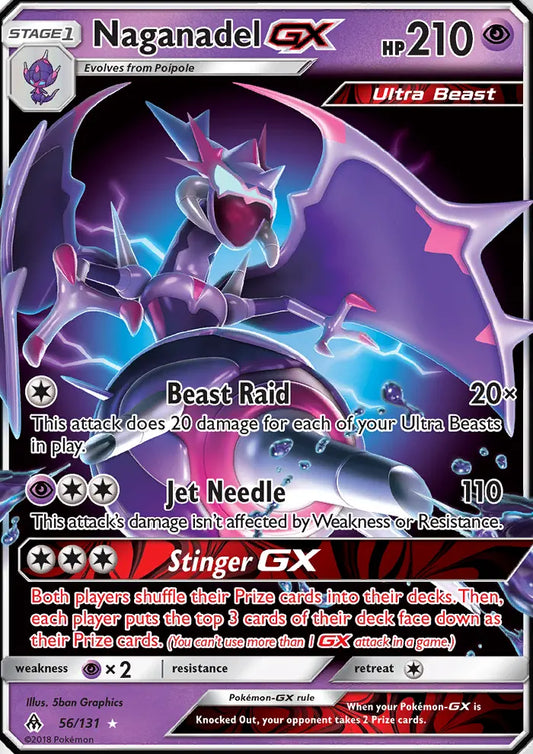Naganadel GX 56 Forbidden Light Pokesingles