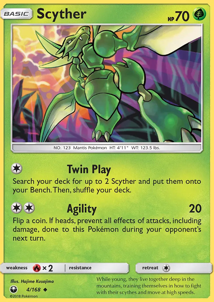 Scyther 4 Celestial Storm Pokesingles