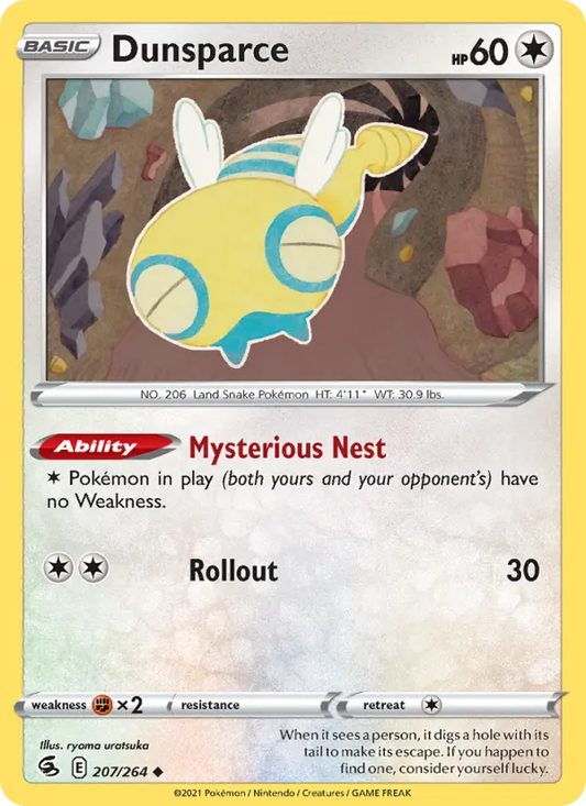 Dunsparce 207 Fusion Strike Pokesingles