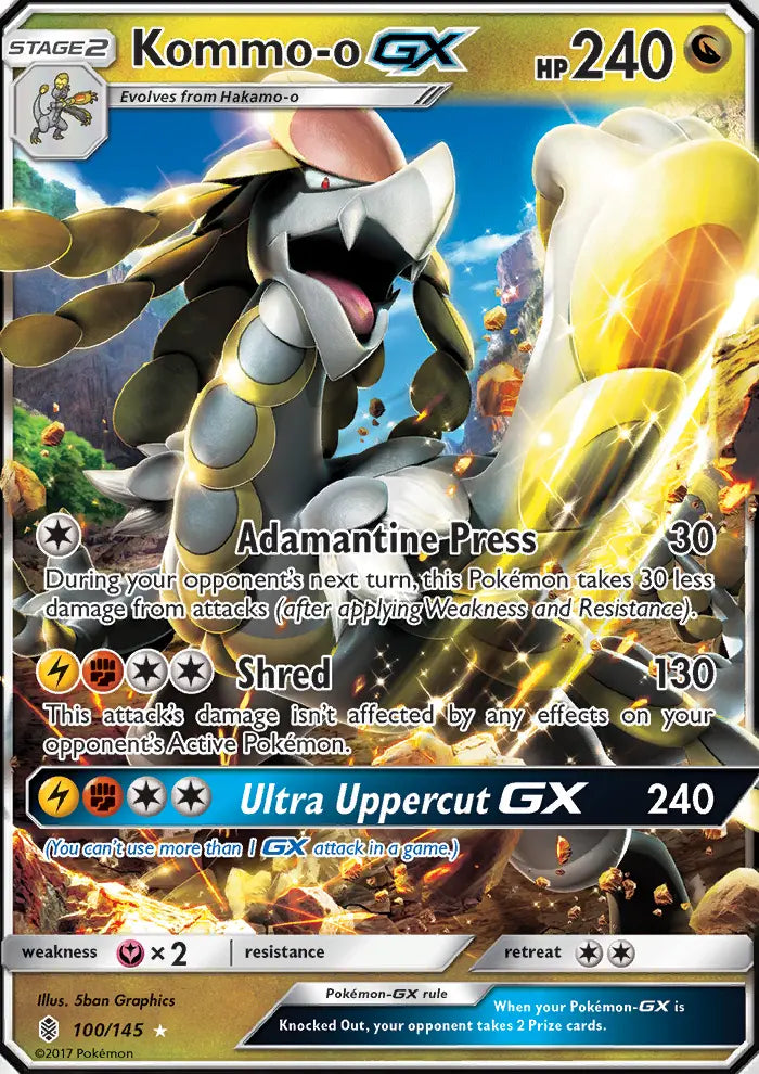 Kommo-o GX 100 Guardians Rising Pokesingles