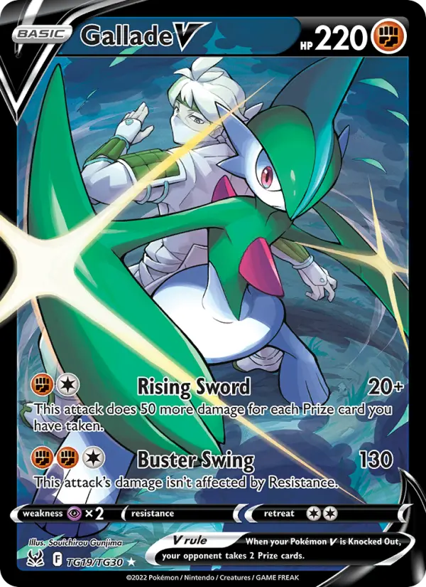Gallade V TG19 Lost Origin Pokesingles