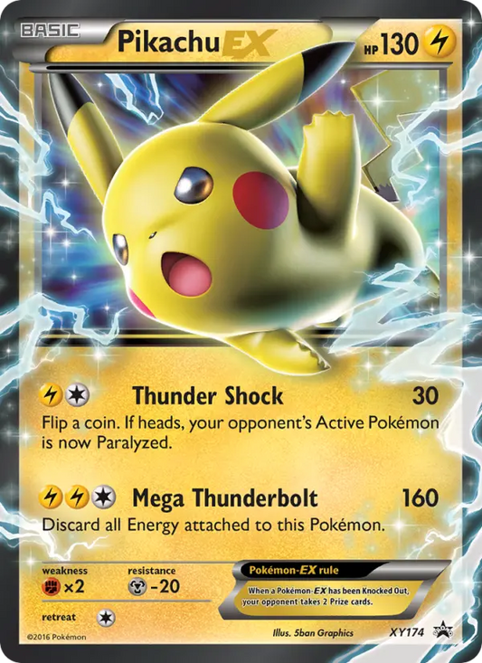 Pikachu-EX XY174 XY Black Star Promos Pokesingles