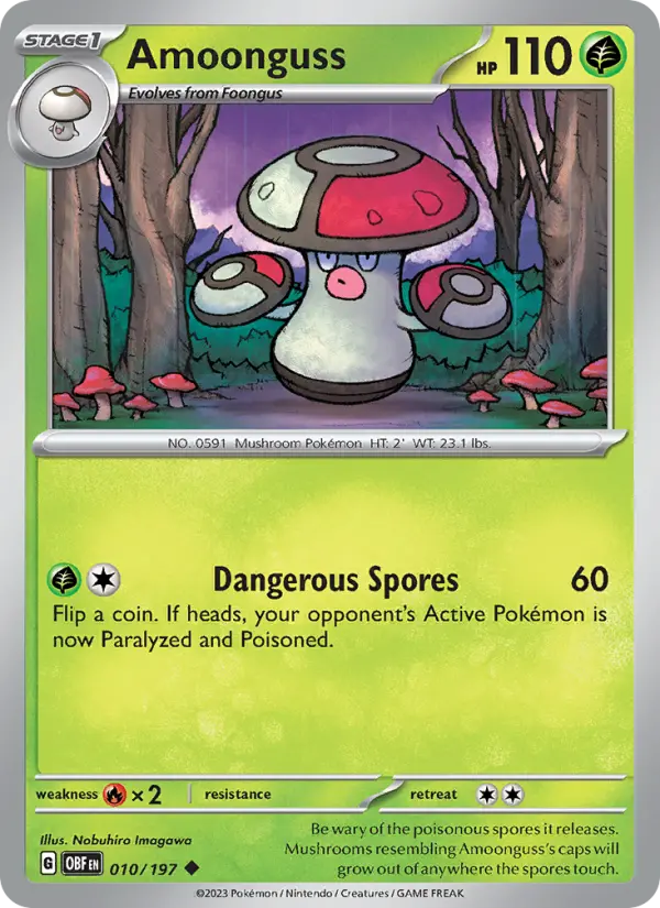Amoonguss 10 Obsidian Flames Pokesingles