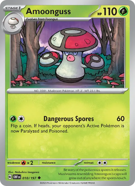 Amoonguss 10 Obsidian Flames Pokesingles