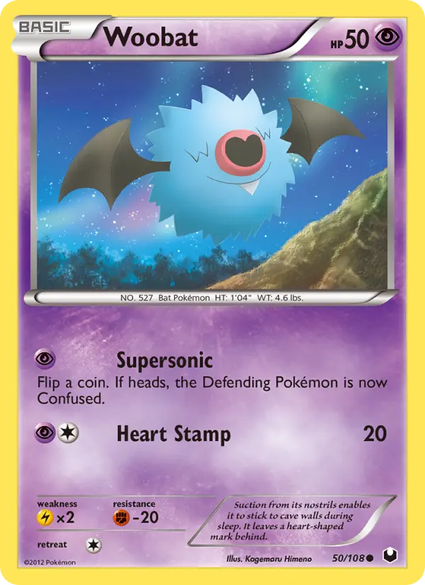 Woobat 50 Dark Explorers Pokesingles