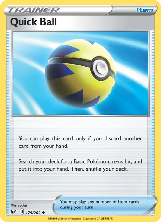 Quick Ball 179 Sword & Shield Pokesingles