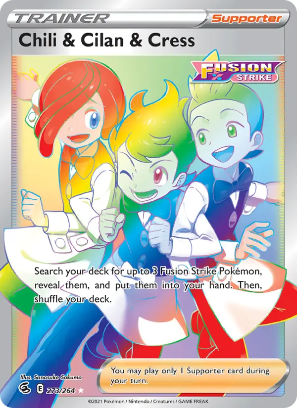 Chili & Cilan & Cress 273 Fusion Strike Pokesingles