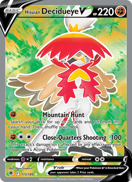 Hisuian Decidueye V 173 Astral Radiance Pokesingles