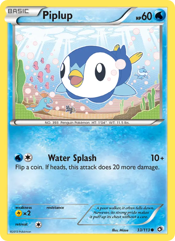 Piplup 33 Legendary Treasures Pokesingles