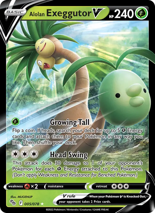 Alolan Exeggutor V 5 Pokémon GO Pokesingles