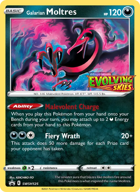 Galarian Moltres SWSH125 SWSH Black Star Promos Pokesingles
