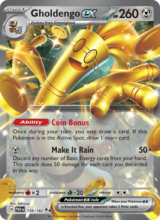 Gholdengo ex 139 Paradox Rift Pokesingles