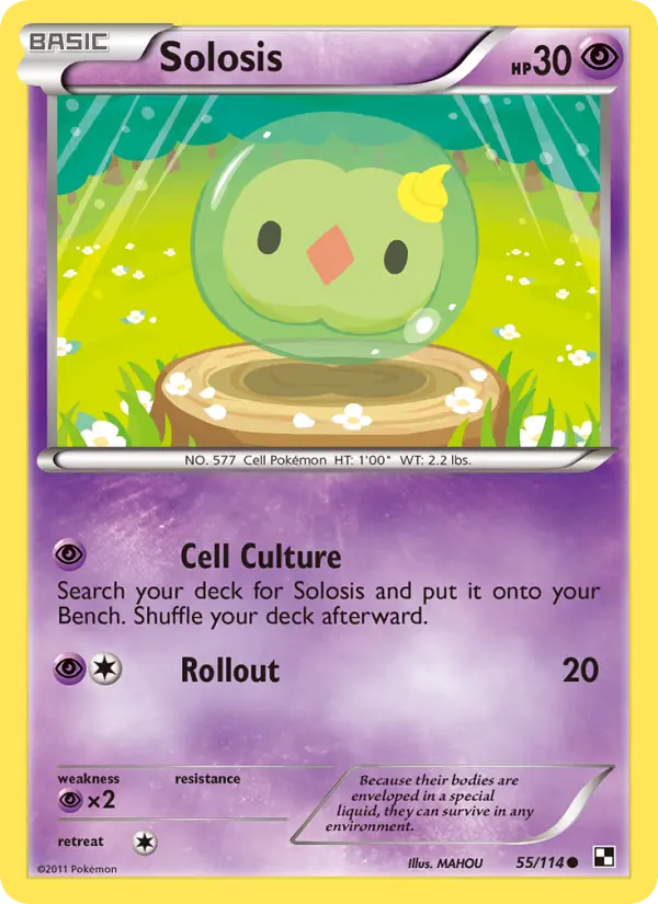 Solosis 55 Black & White Pokesingles