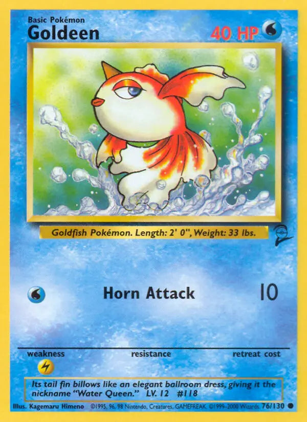 Goldeen 76 Base Set 2 Pokesingles
