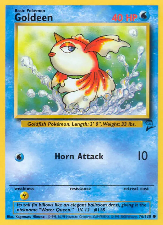 Goldeen 76 Base Set 2 Pokesingles